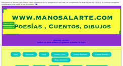 Desktop Screenshot of manosalarte.com